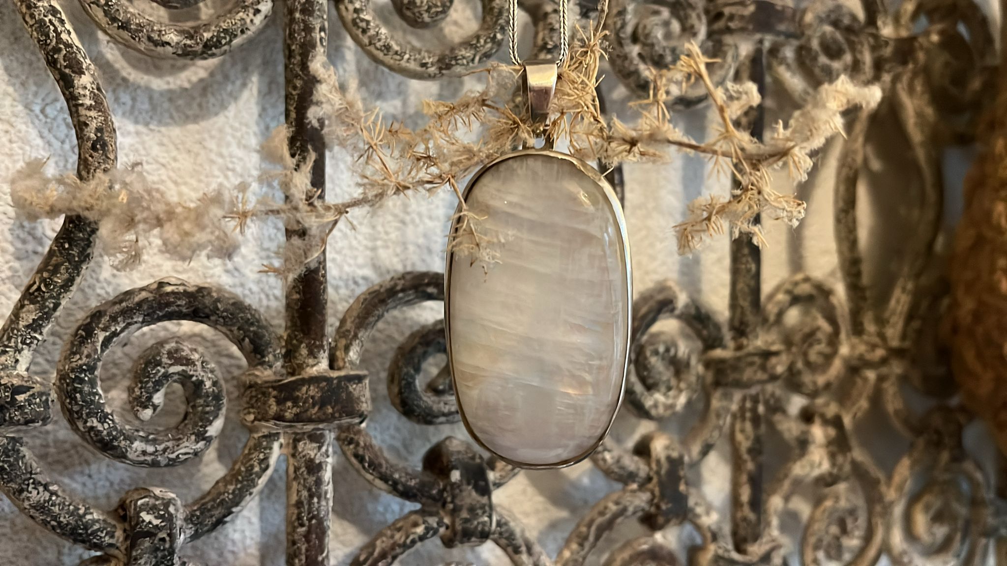Maansteen statement hanger - Afbeelding 2